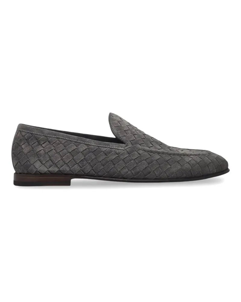 Barrett woven suede loafers - Grau Grau