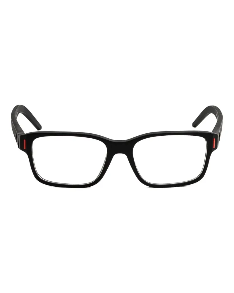 TAG Heuer Brille mit eckigem Gestell - Schwarz Schwarz