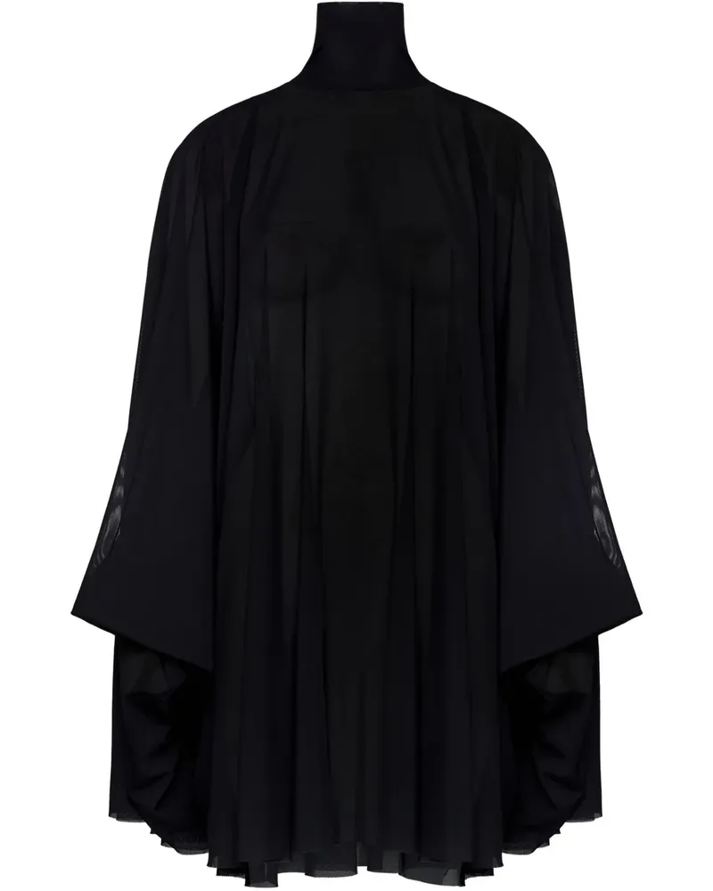Maison Margiela Sheer-Minikleid - Schwarz Schwarz