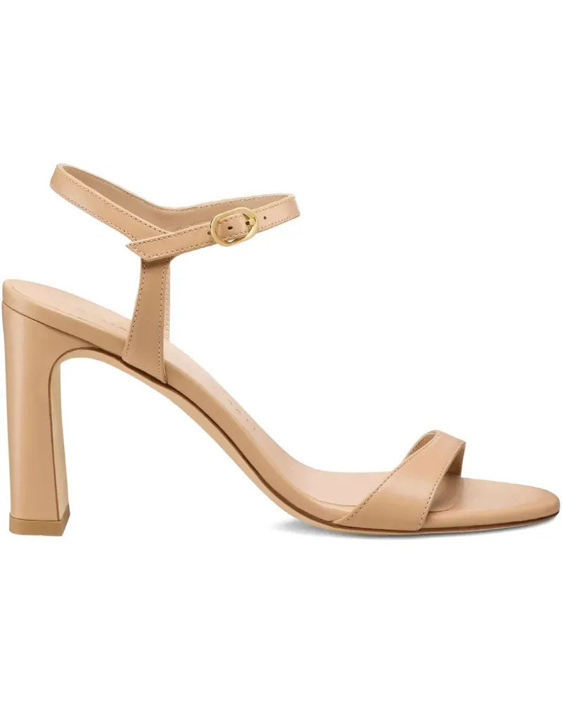 Stuart Weitzman Sandalen mit Blockabsatz - Nude Nude
