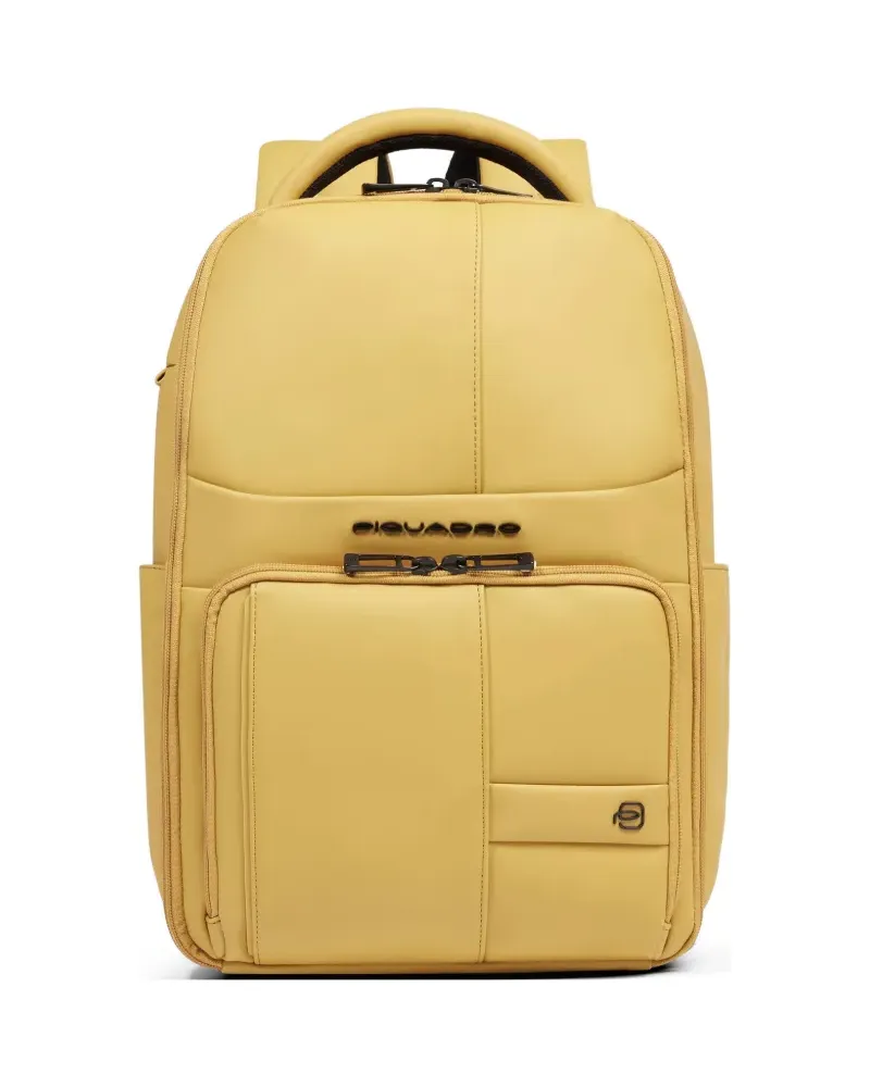 Piquadro water-resistant laptop backpack - Gelb Gelb