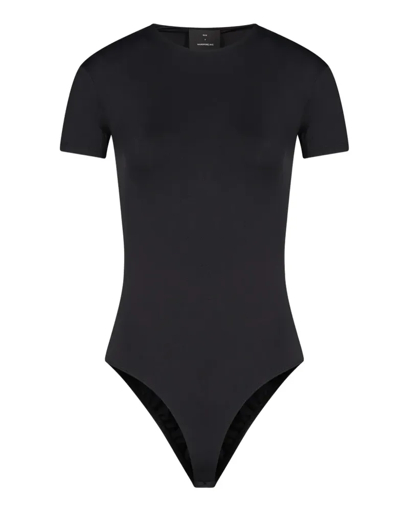 WARDROBE.NYC Kurzärmeliger Body - Schwarz Schwarz