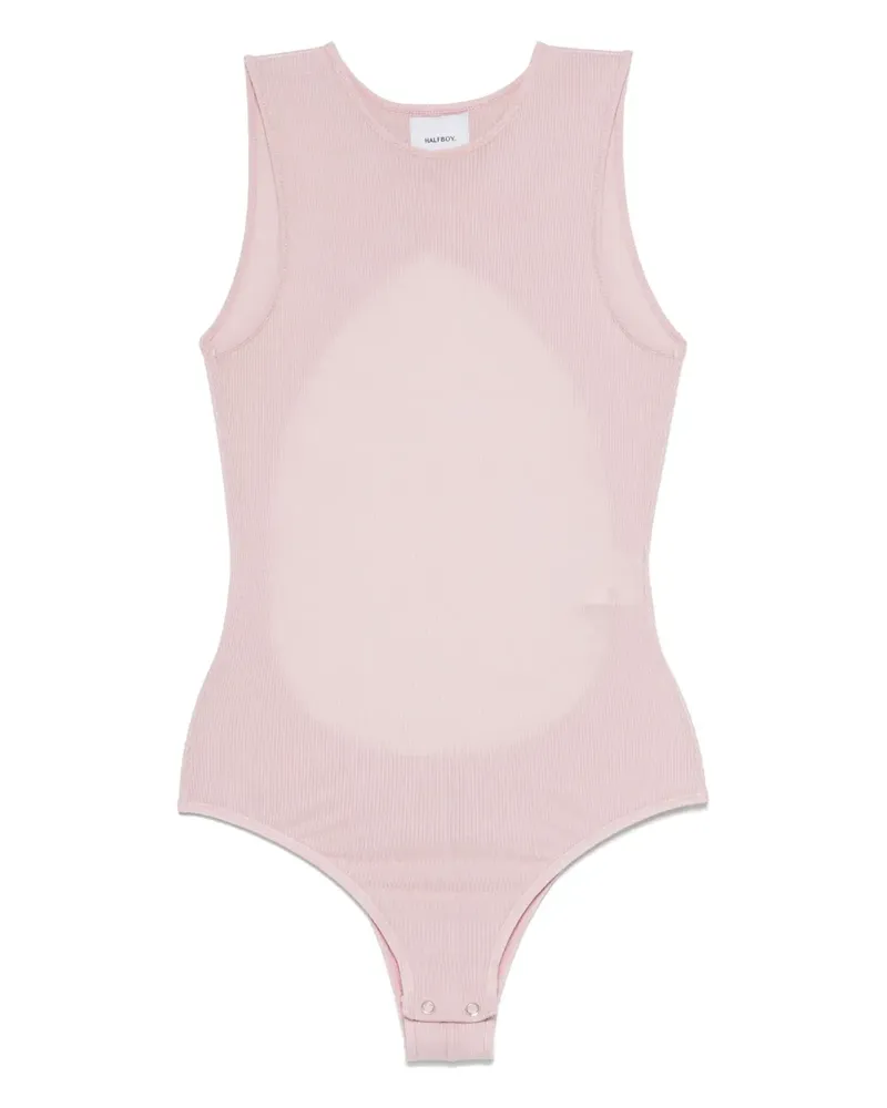 HALFBOY Gerippter Body - Rosa Rosa