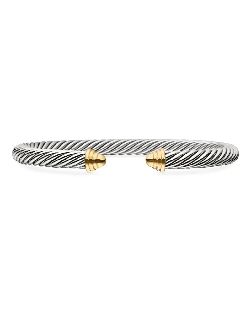 David Yurman 14kt Classic Cable Gelbgold- und Sterlingsilberarmband 5mm Gold