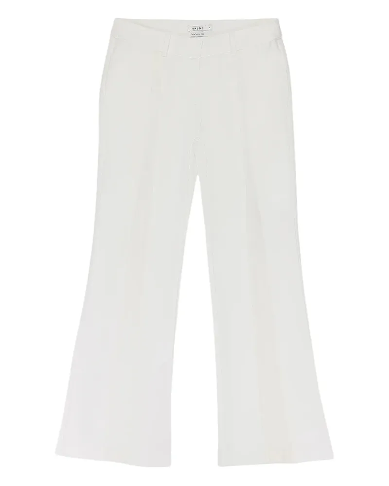 RHUDE Tief sitzende Hose - Weiß Weiß