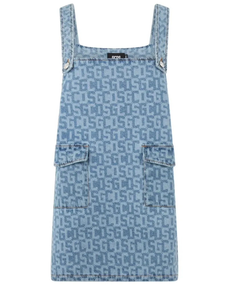 GCDS Jeanskleid mit Monogramm - Blau Blau