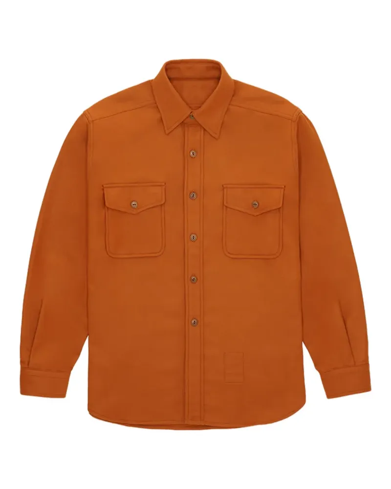 Fortela CPO Flanellhemd - Orange Orange