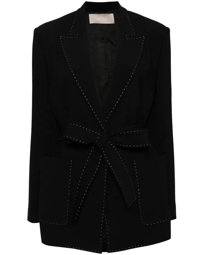 Elie Saab Blazer mit Ziernähten Schwarz