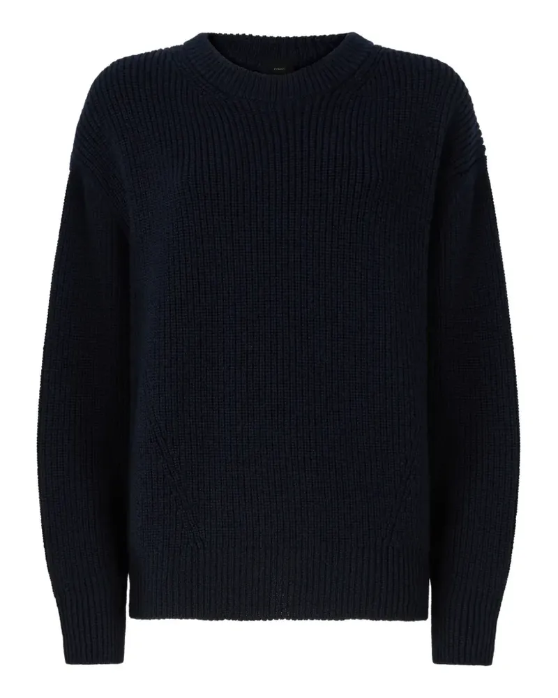 Pinko Gerippter Strickpullover - Blau Blau