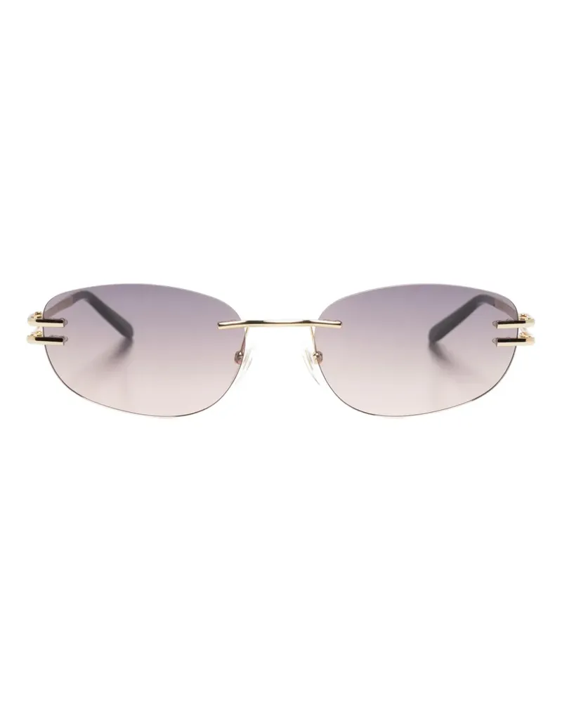 GIGI STUDIOS Michela Sonnenbrille mit rundem Gestell - Gold Gold