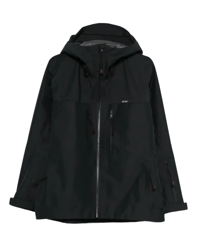 Prada hooded zip-up jacket - Schwarz Schwarz