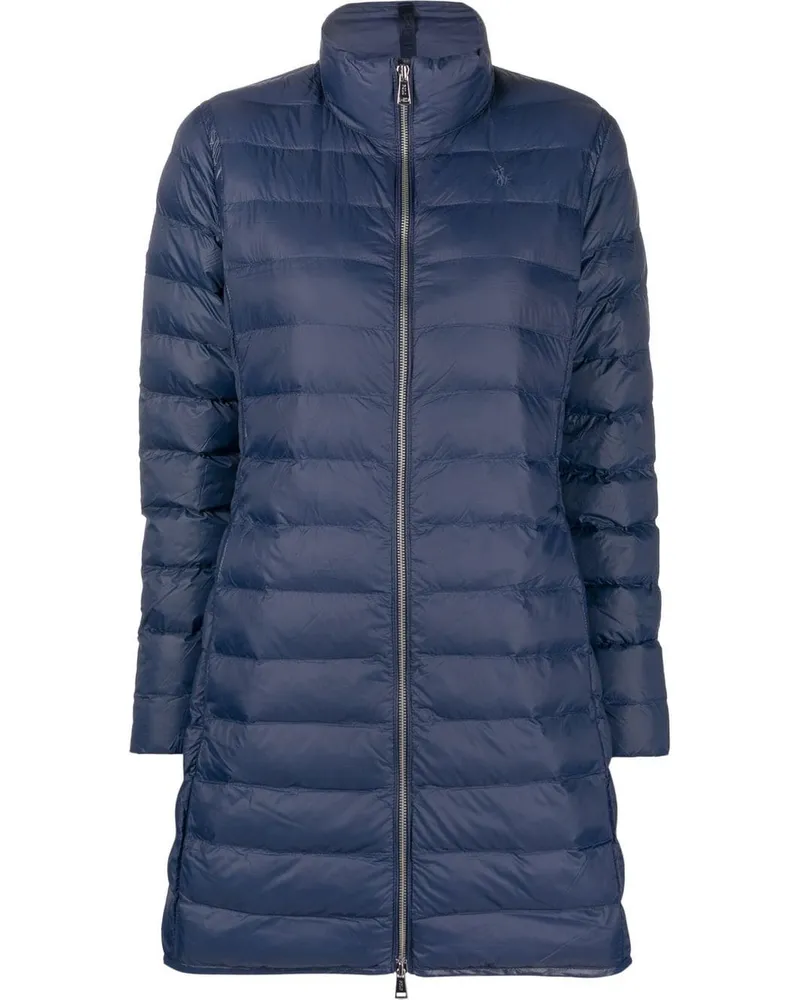 Ralph Lauren Gefütterter Mantel mit langem Schnitt - Blau Blau