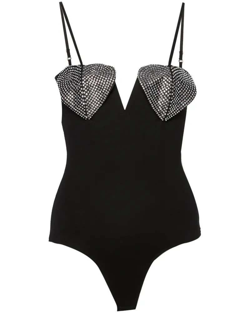 NISSA Body mit Kristallen - Schwarz Schwarz