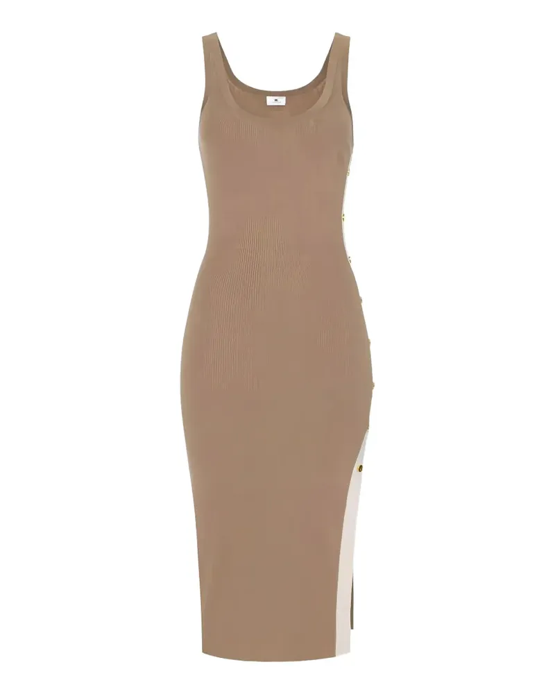 Elisabetta Franchi knit midi dress - Nude Nude
