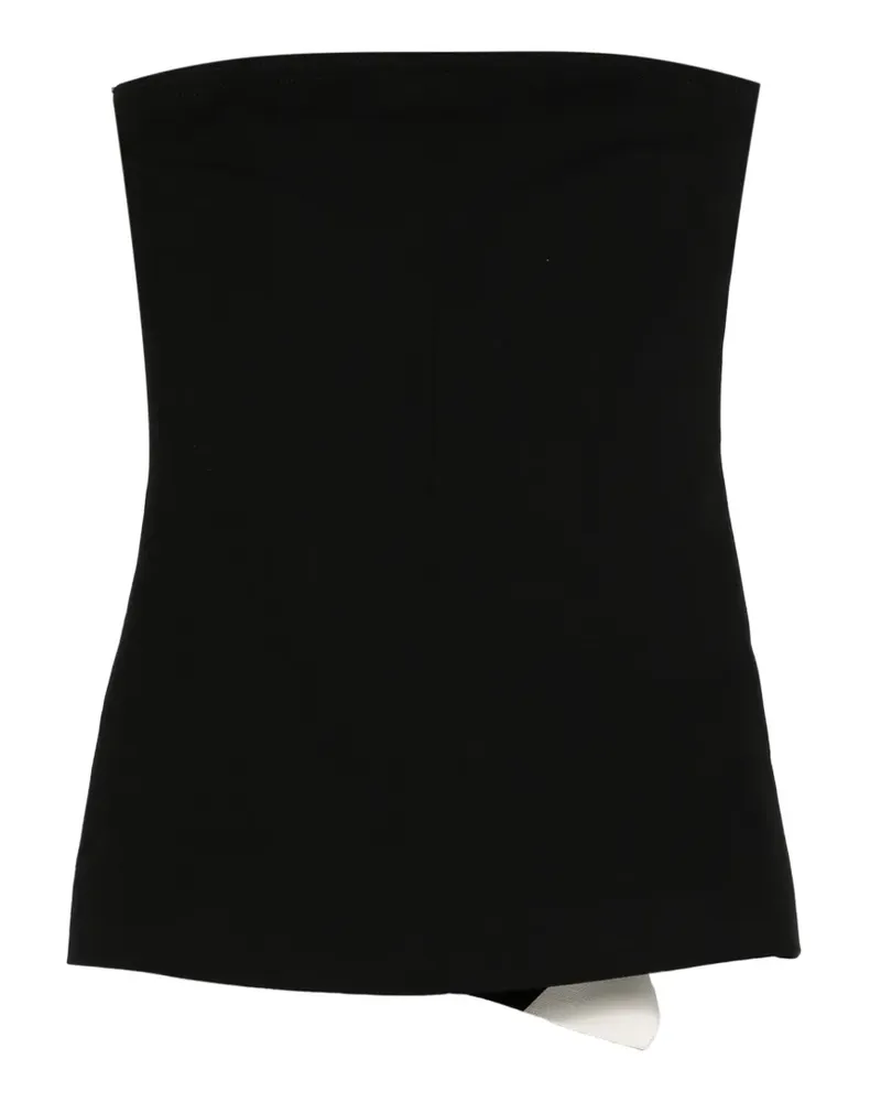 Entire Studios strapless panelled top - Schwarz Schwarz