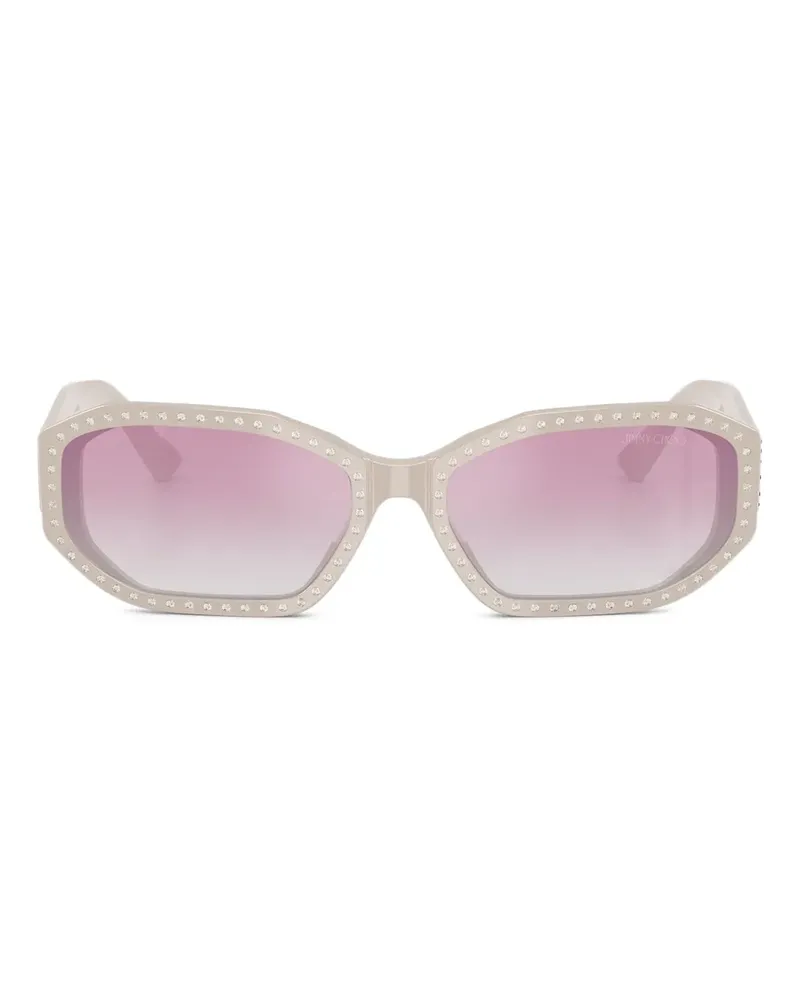 Jimmy Choo Geometrische Sonnenbrille - Grau Grau