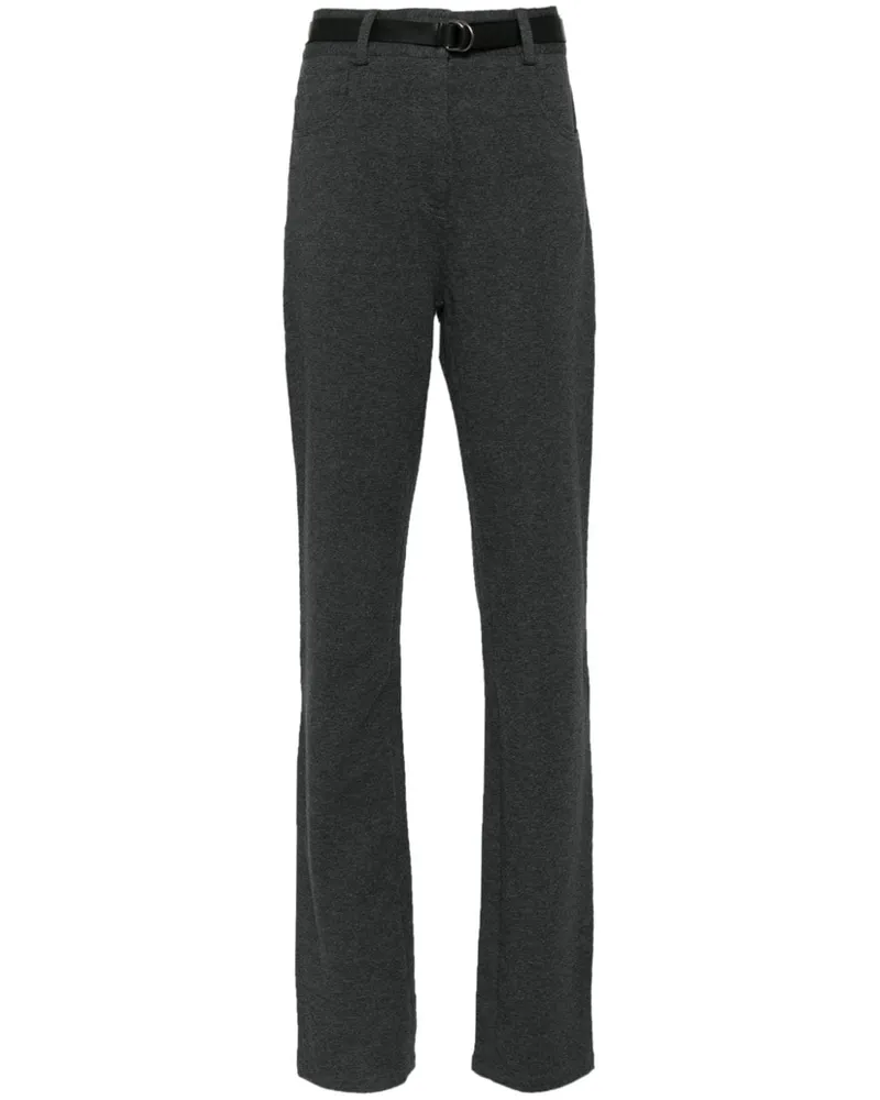Norma Kamali Bootcut-Hose mit hohem Bund - Grau Grau