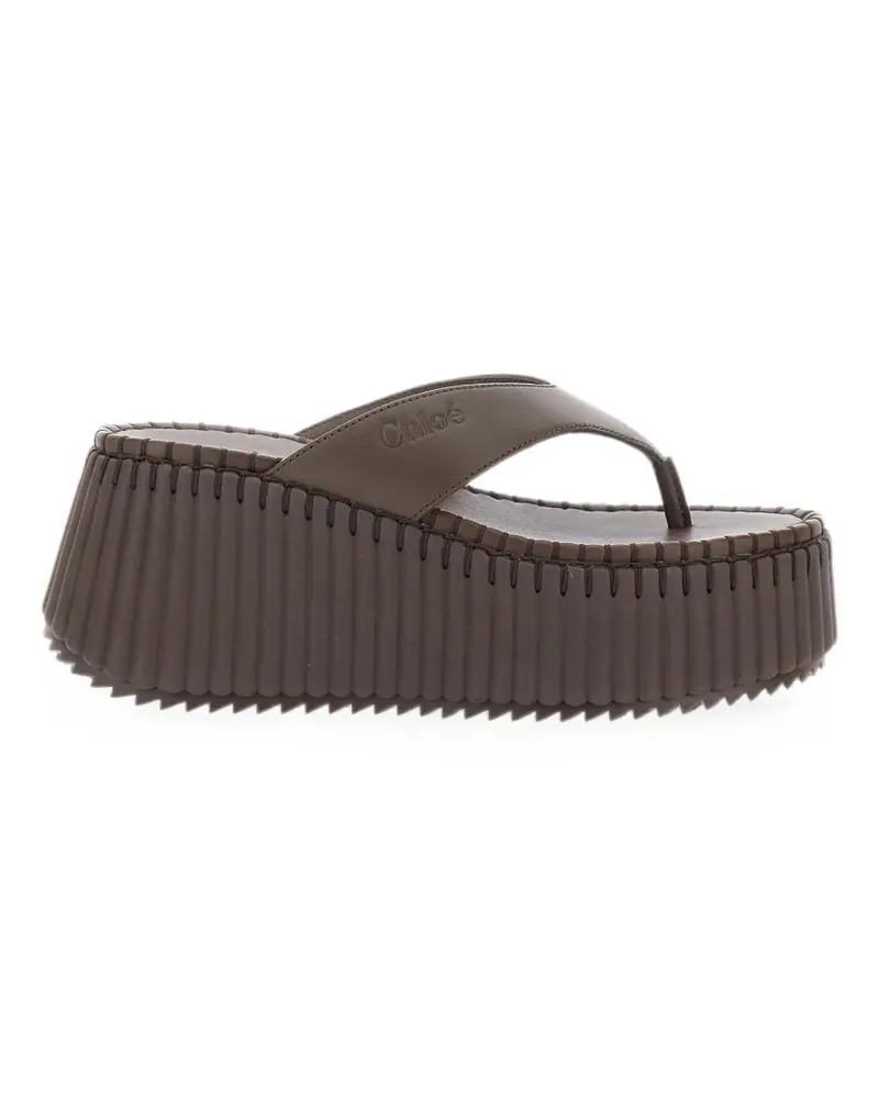 Chloé Nama platform thong sandals - Braun Braun