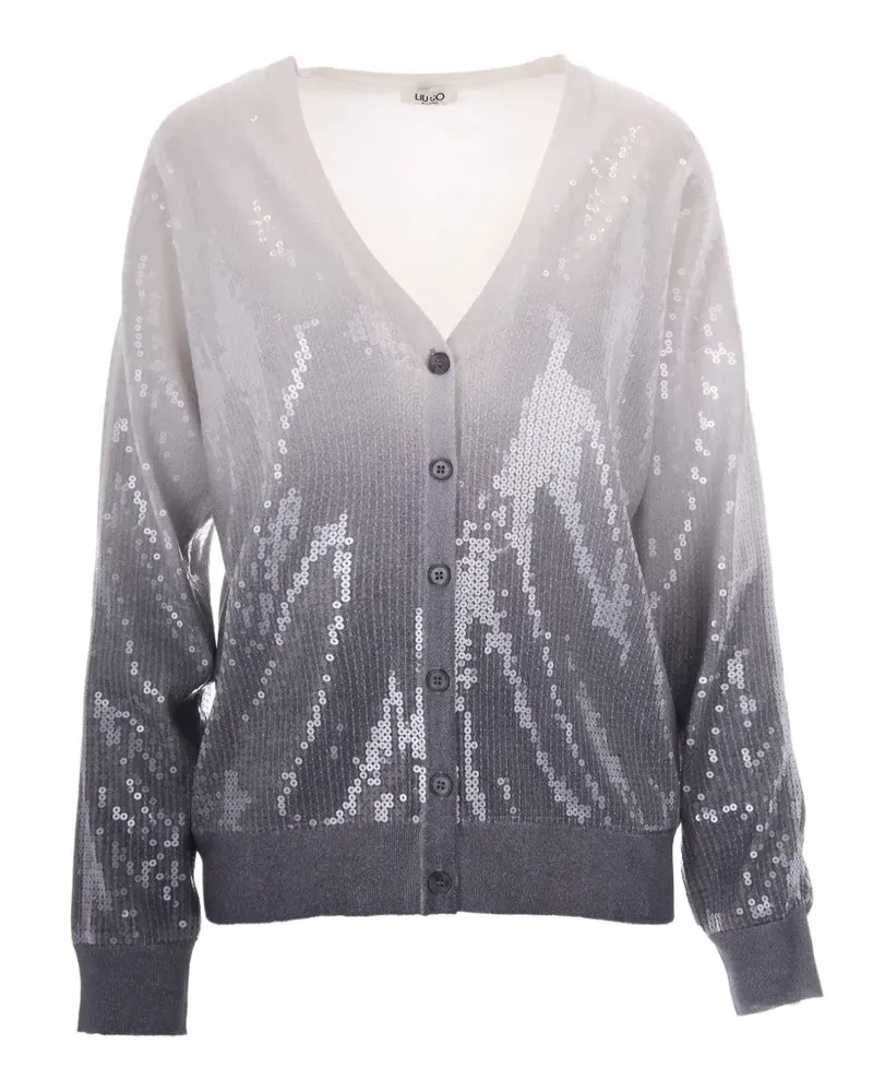 Liu Jo Cardigan mit Pailletten - Grau Grau