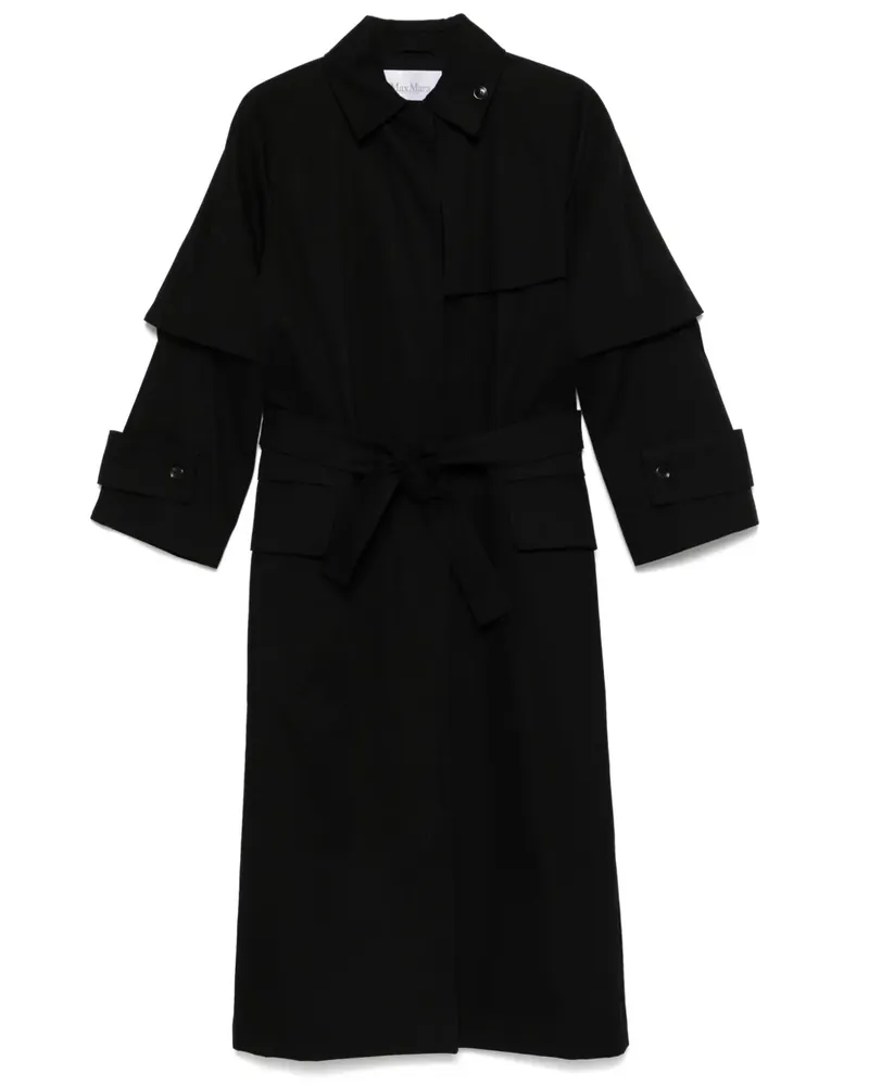 Max Mara Agamia Mantel - Schwarz Schwarz