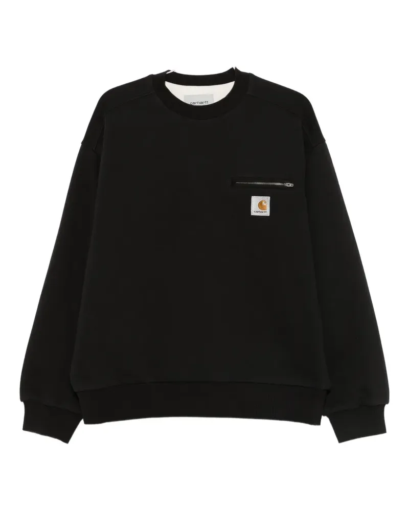 Carhartt WIP Sweatshirt mit Reißverschlusstaschen - Schwarz Schwarz