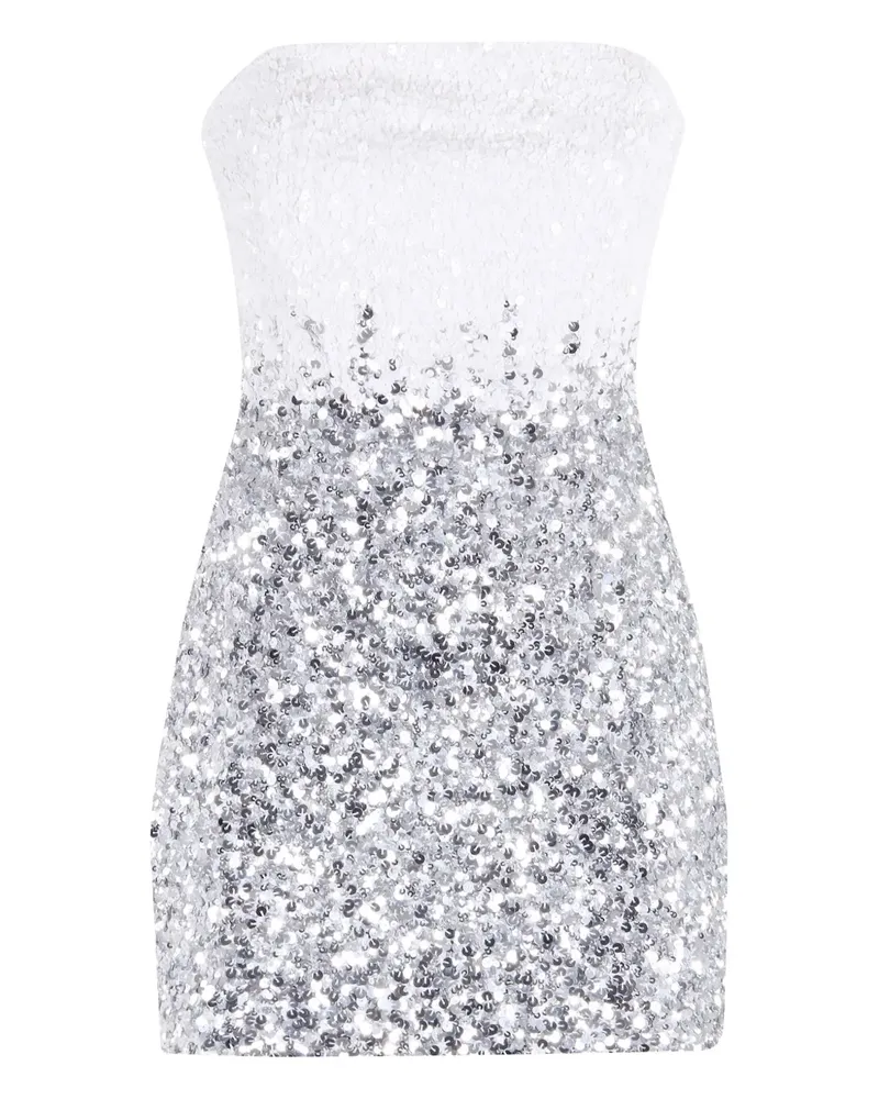 Retrofête Katalina sequin-embellished mini dress - Weiß Weiß