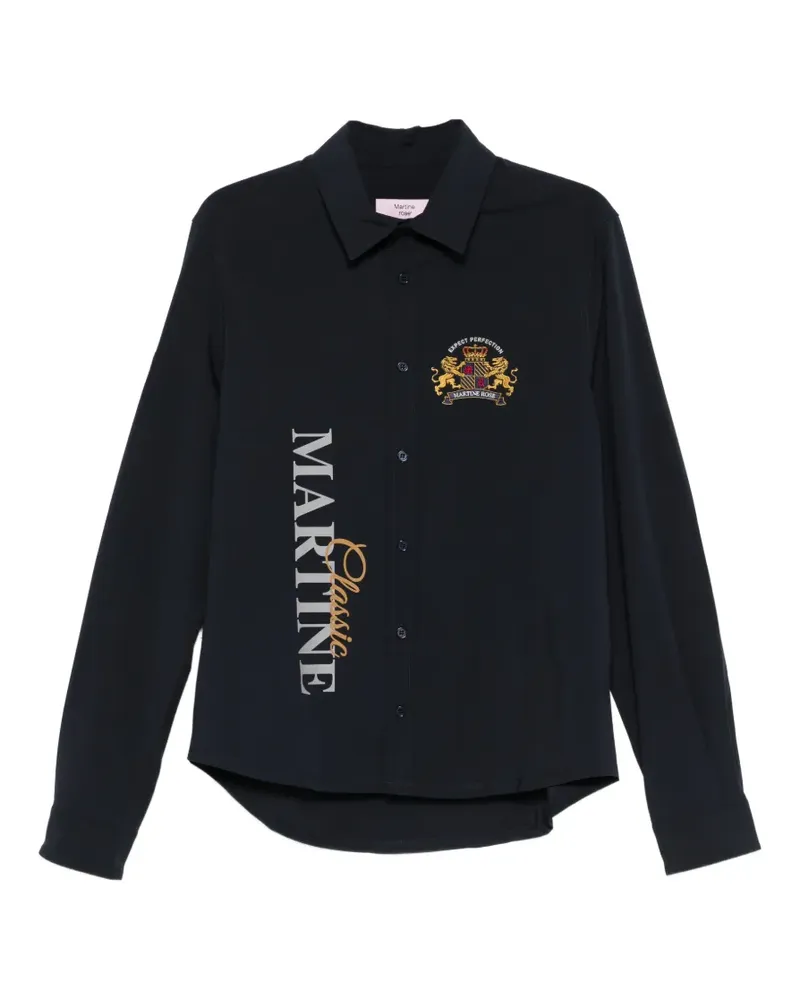 Martine Rose embroidery shirt - Blau Blau
