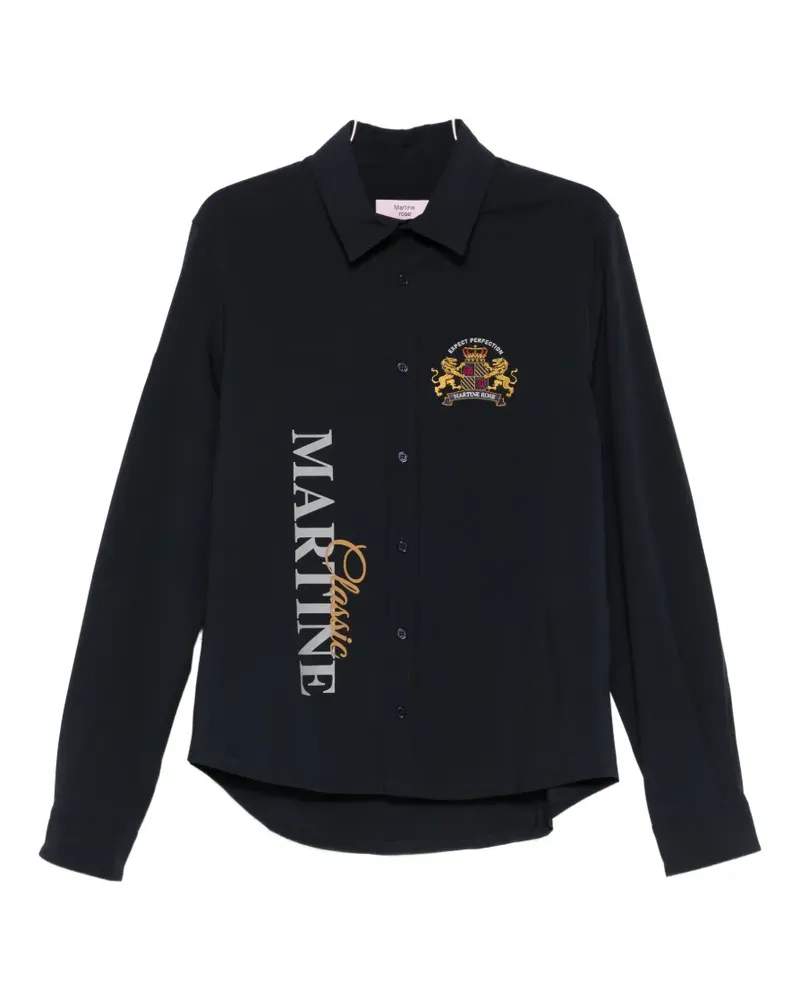 Martine Rose embroidery shirt - Blau Blau