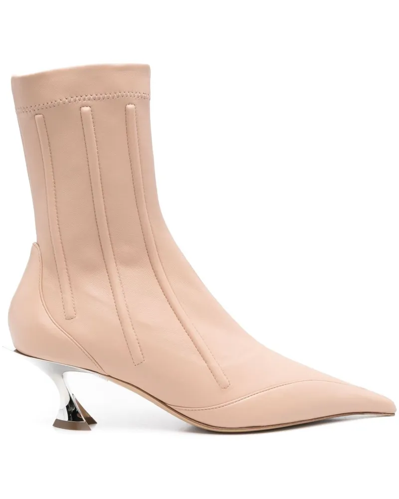 Thierry Mugler Stiefeletten 65mm - Nude Nude