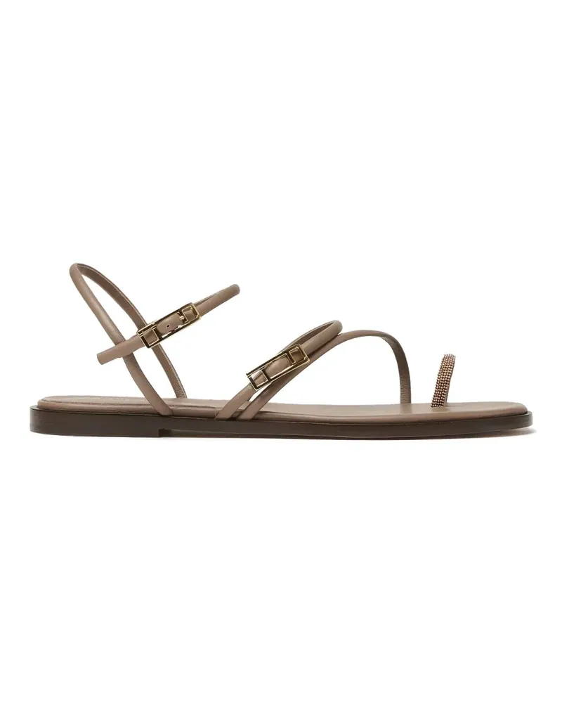 Fabiana Filippi Flache Sandalen - Nude Nude