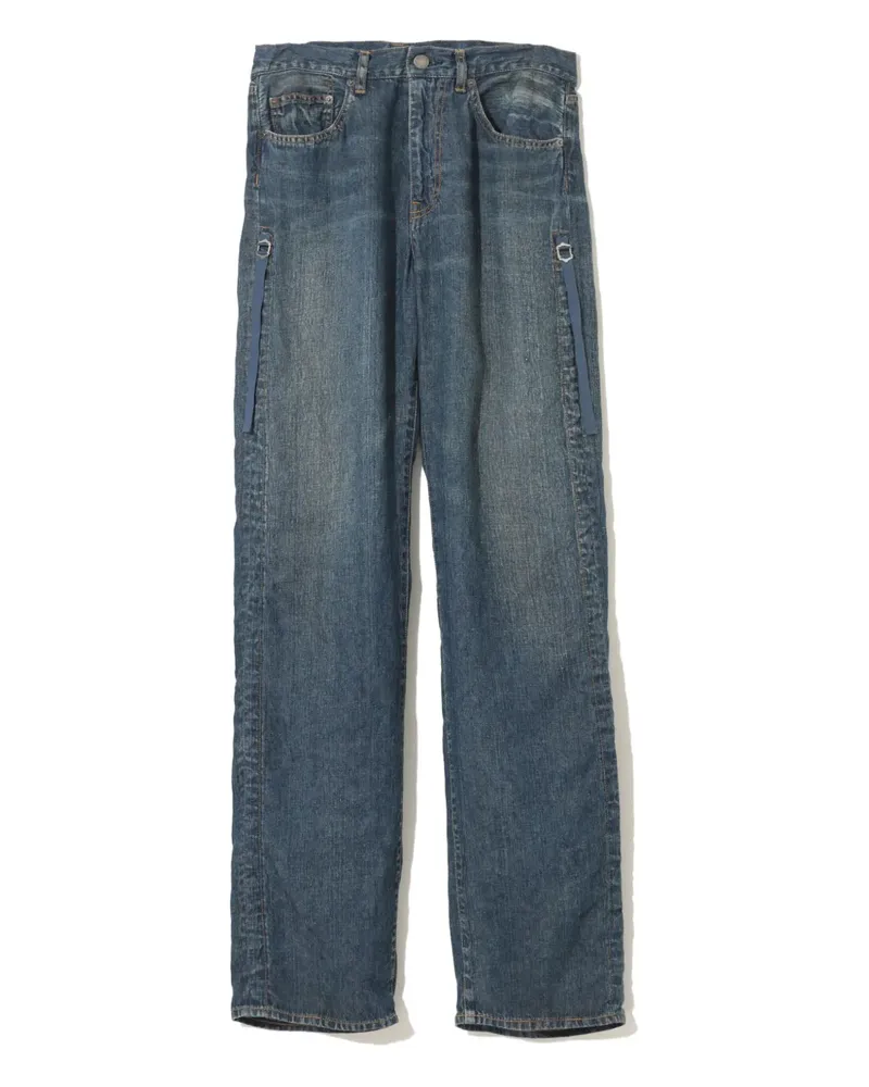 Undercover Straight-Leg-Jeans aus Leinen - Blau Blau