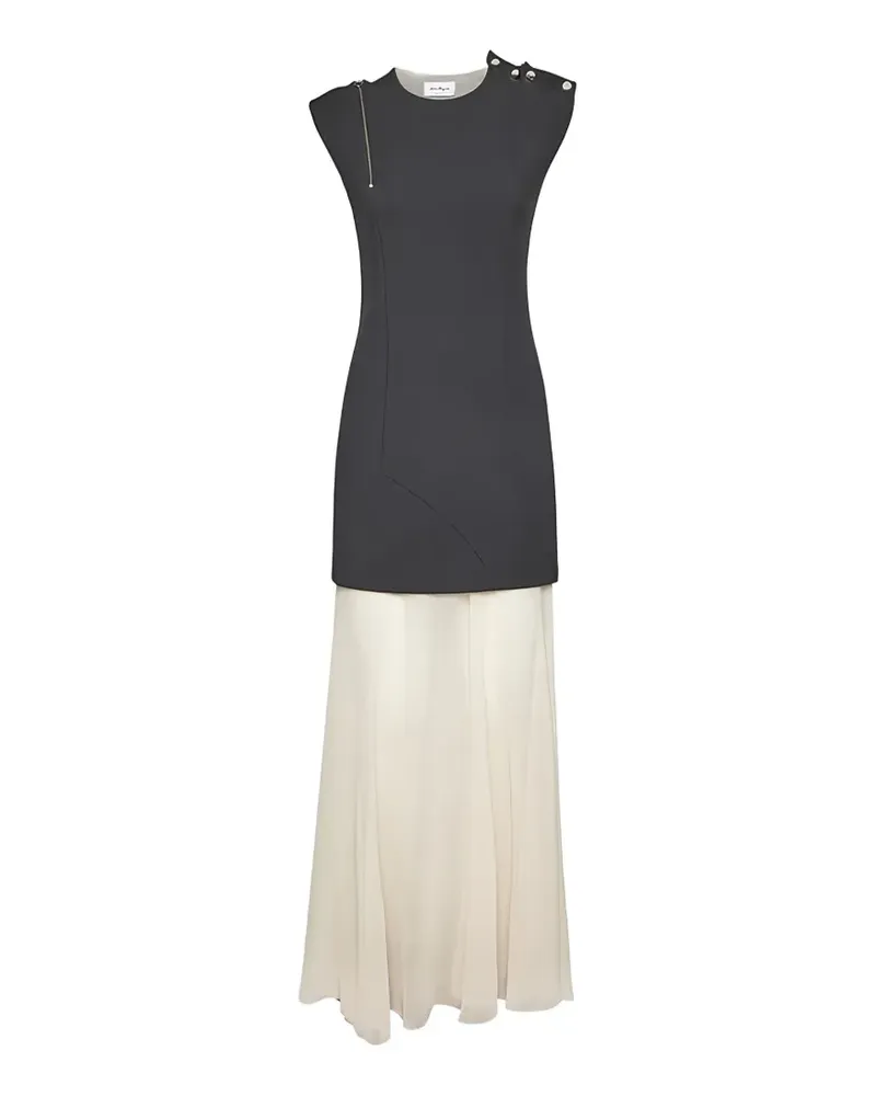Ferragamo cut-out panelled maxi dress - Grau Grau