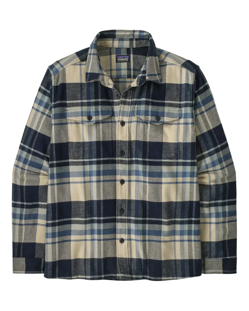 Patagonia x Fjord Hemd mit karierter Tasche - Blau Blau