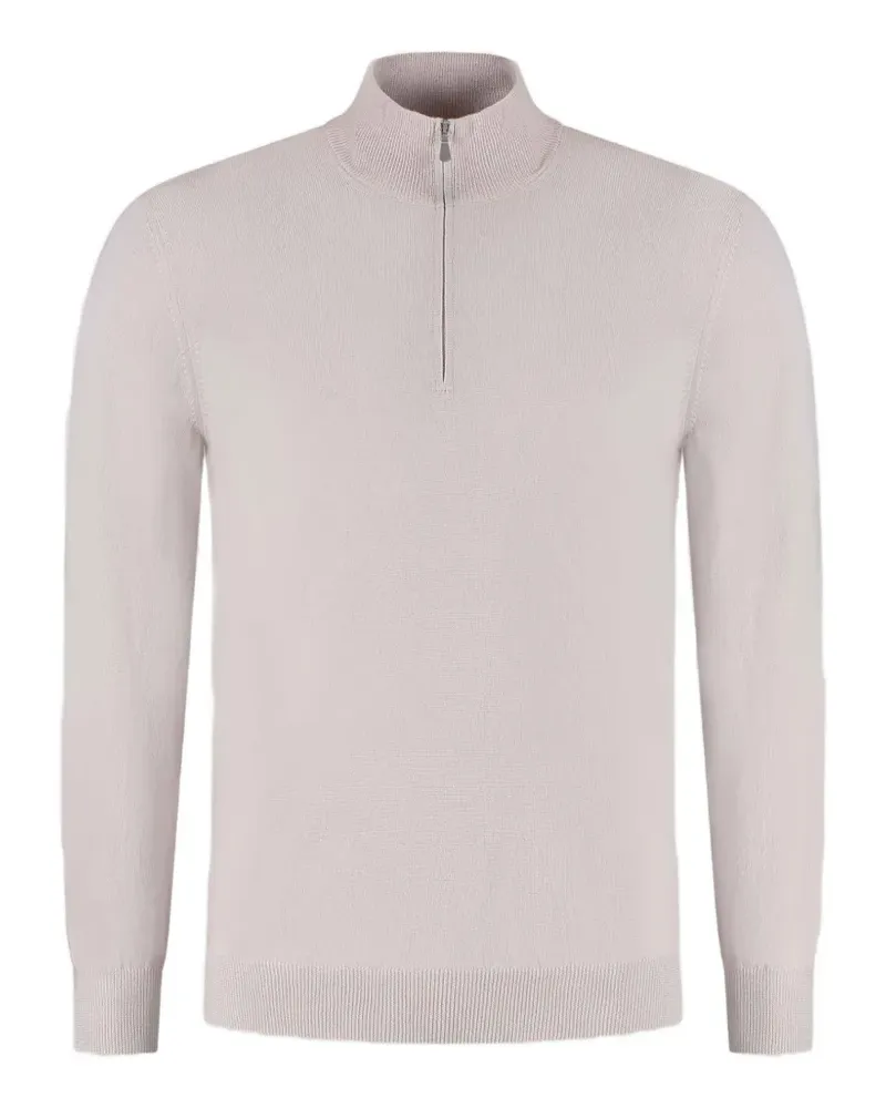 Gran Sasso zipped sweater - Nude Nude