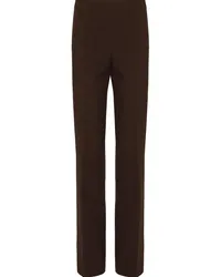 Ferragamo Straight-Leg-Hose mit Falten Braun