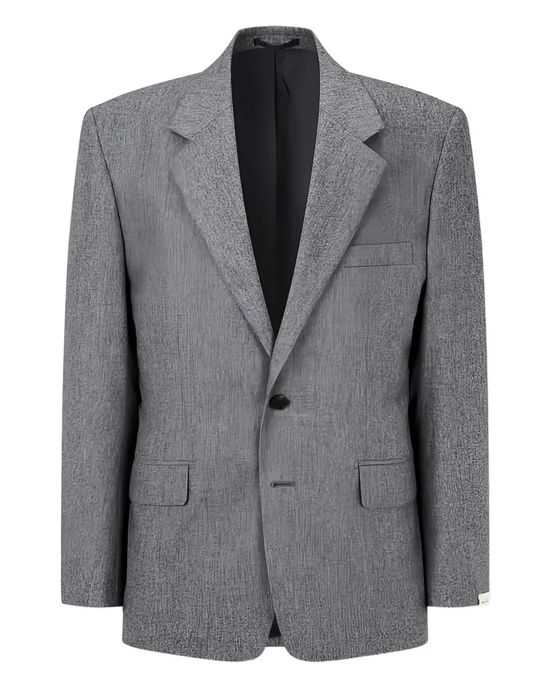 ManOnTheBoon notched-lapel buttoned blazer - Grau Grau