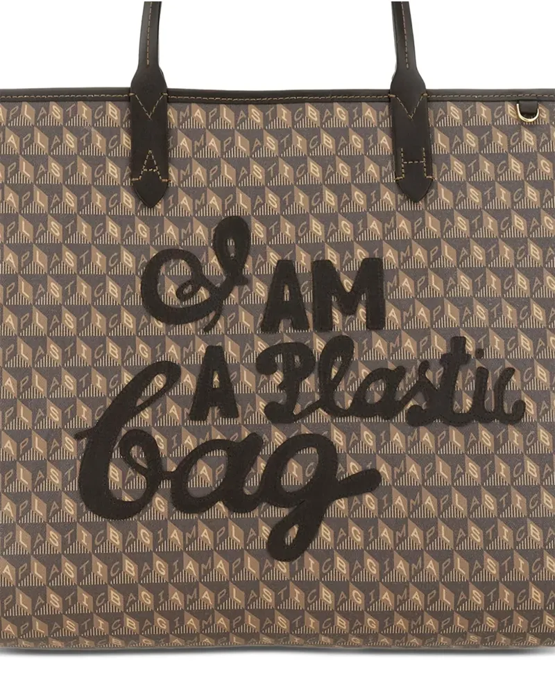 Anya Hindmarch patterned top-handle shoulder bag - Braun Braun