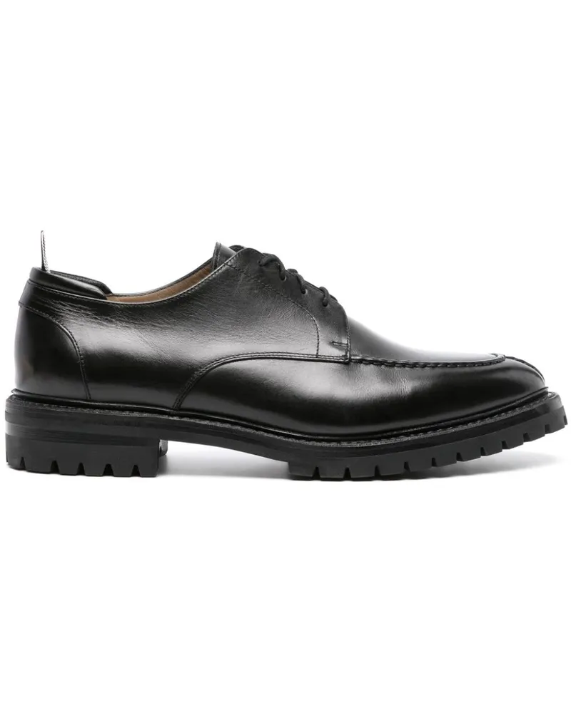 Thom Browne Derby-Schuhe mit mandelförmiger Kappe Schwarz