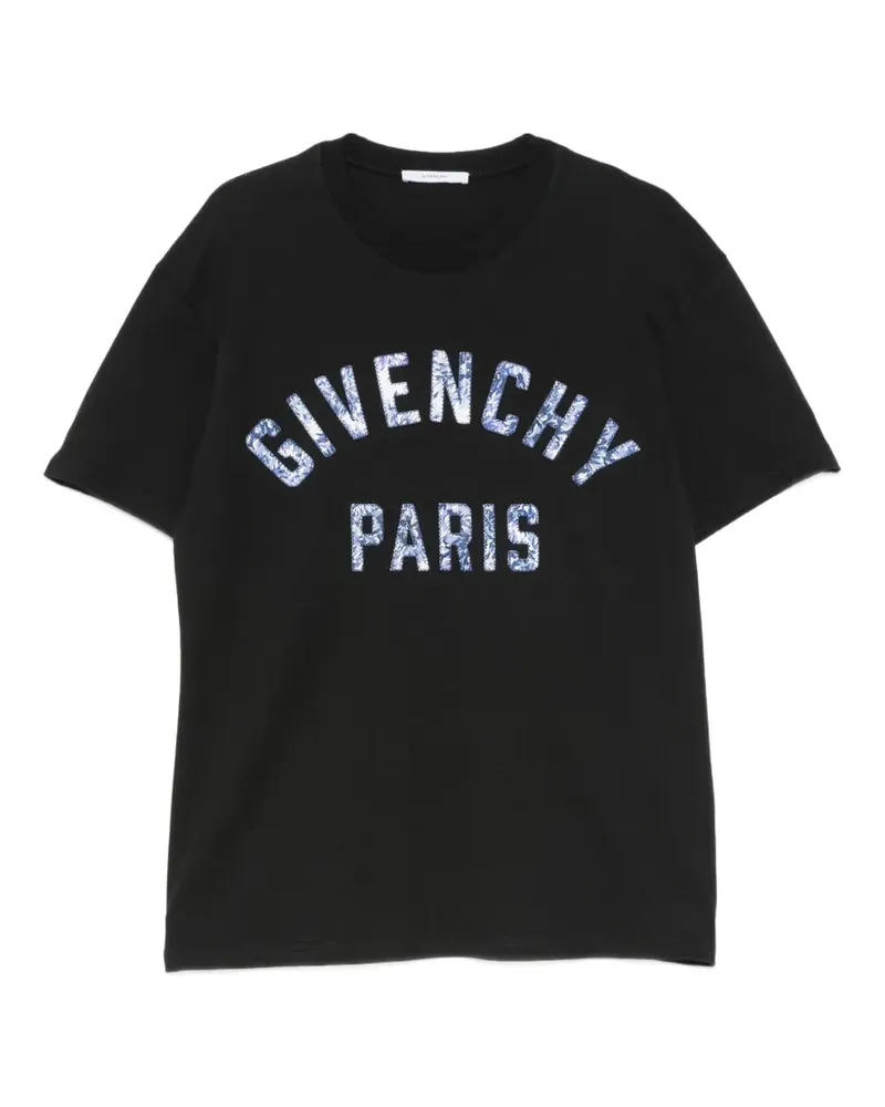 Givenchy logo-appliqué T-shirt - Schwarz Schwarz
