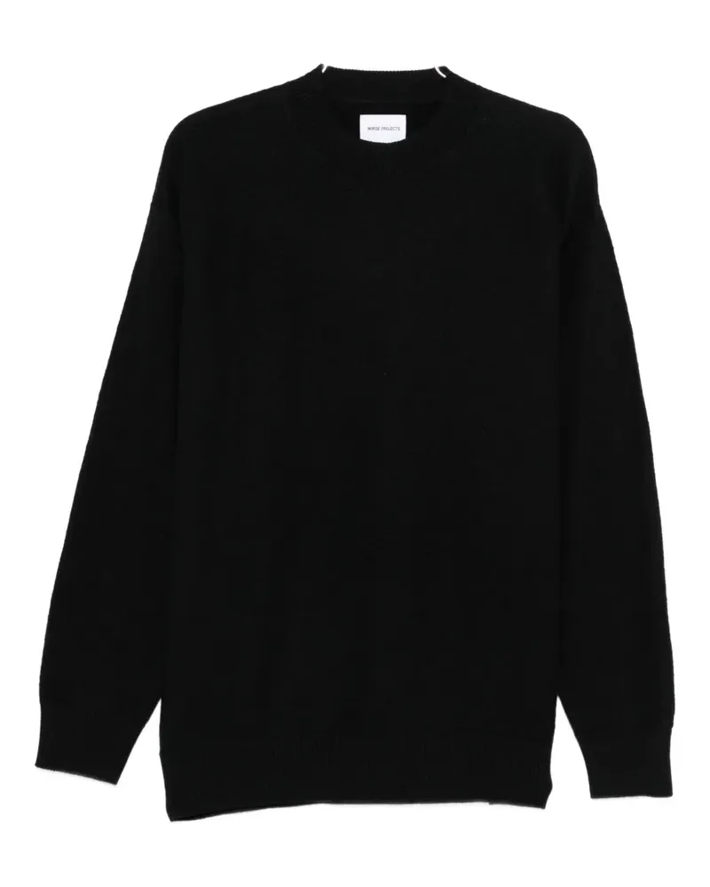 Norse Projects ribbed-trim jumper - Blau Blau