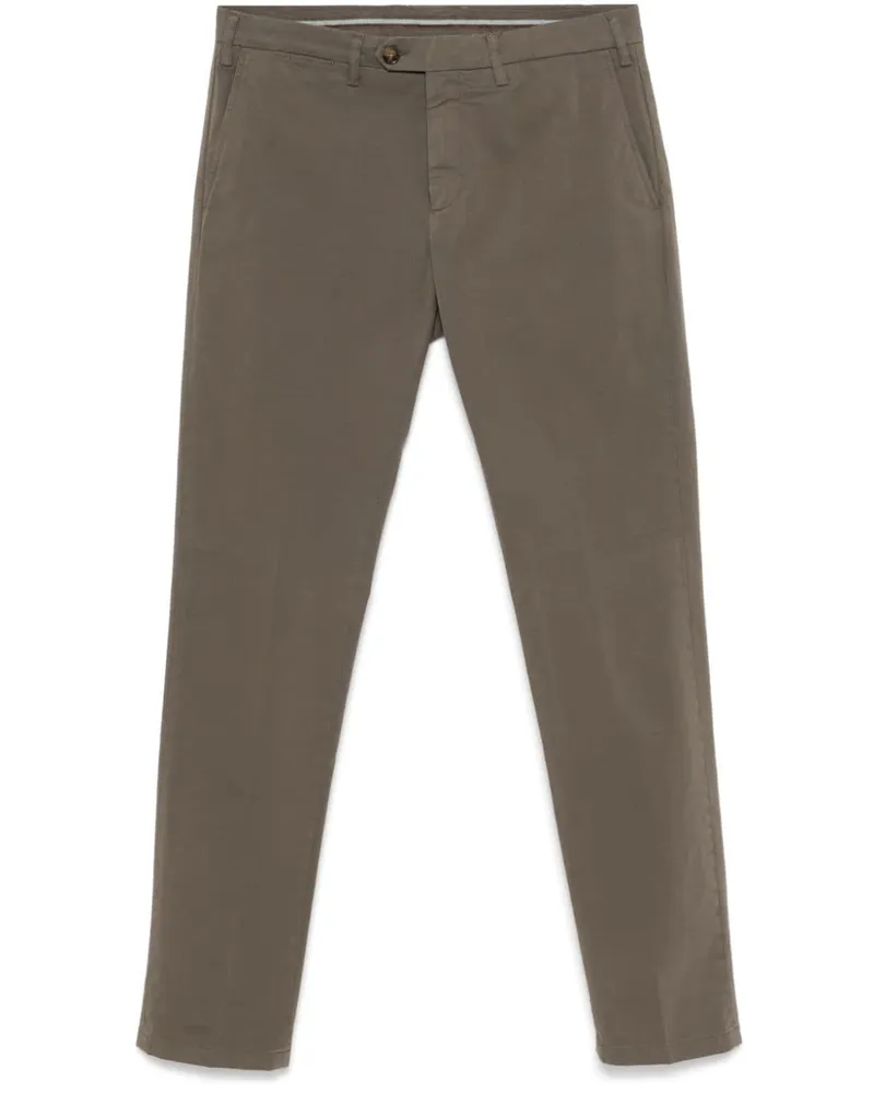 Canali Hose mit Tapered-Bein - Grau Grau