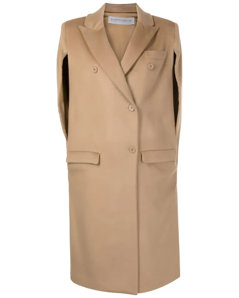 Gloria Coelho Asymmetrisches Cape - Braun Braun