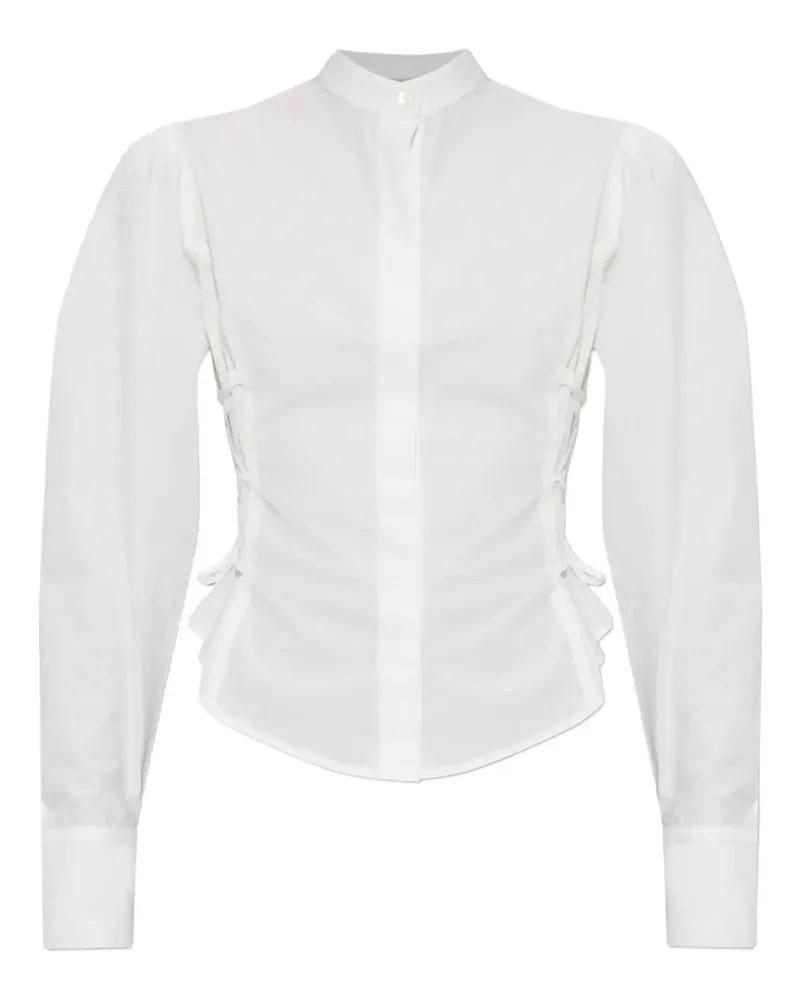 AllSaints Evanna Hemd mit Puffärmeln - Weiß Weiß