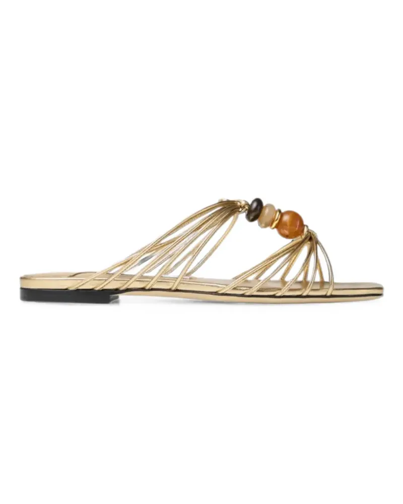 Jimmy Choo Lova Sandalen mit Perlen - Gold Gold