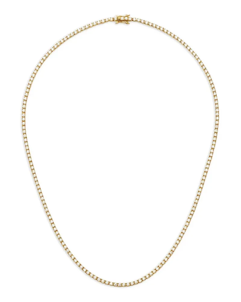 Missoma Tennishalskette aus Gold Gold