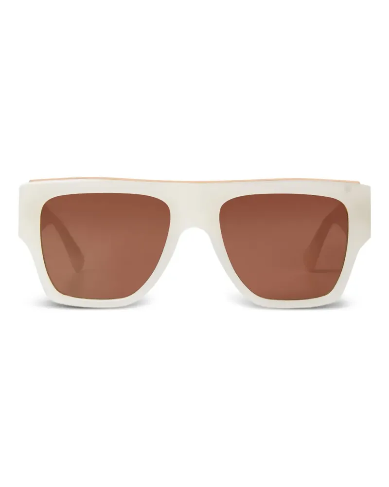 Temperley London The Joan Sonnenbrille - Weiß Weiß