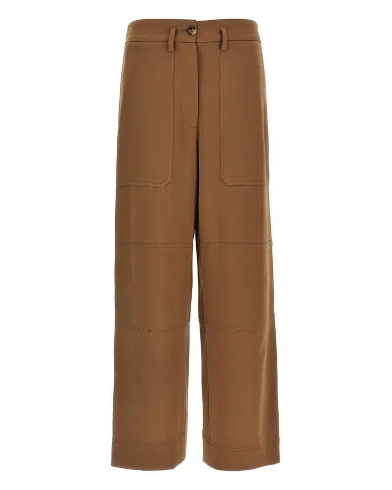 Alberto Biani Work Hose mit geradem Bein - Braun Braun