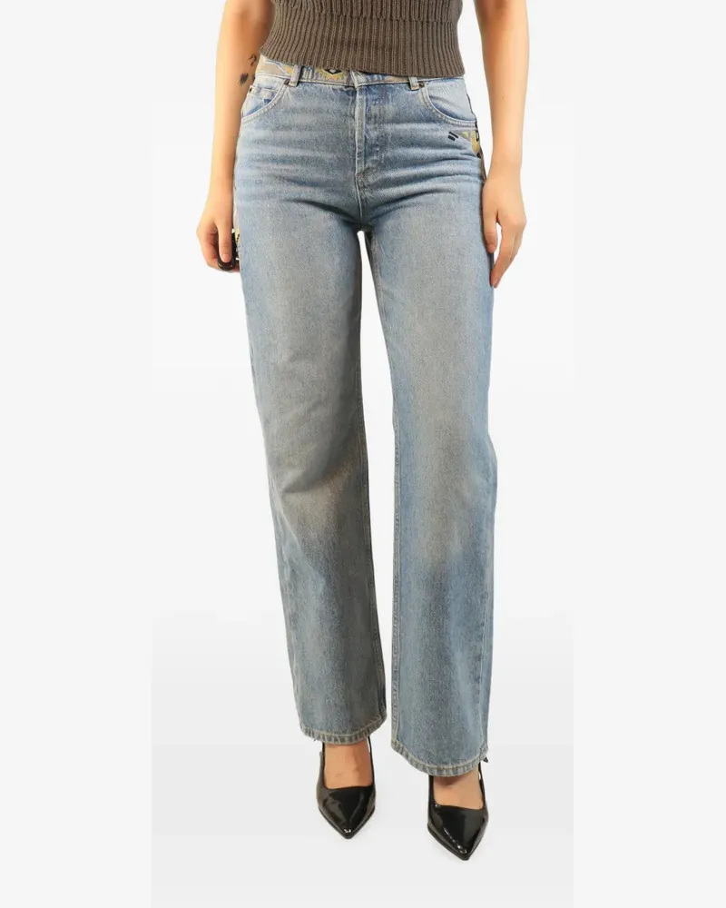 ba&sh Jeans mit Stickerei - Blau Blau