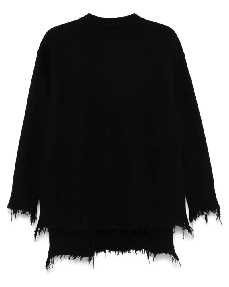 Jil Sander Pullover mit Rundhalsausschnitt - Schwarz Schwarz