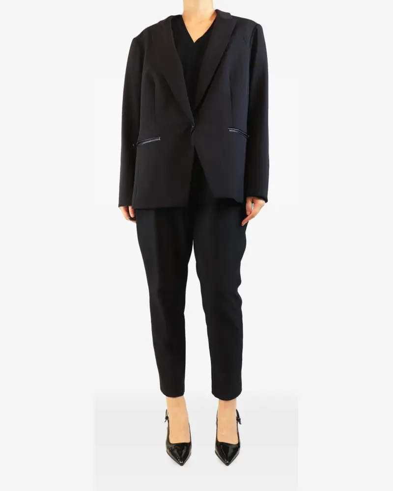 Veronica Beard zip-pocket suit set - Schwarz Schwarz